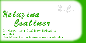 meluzina csallner business card